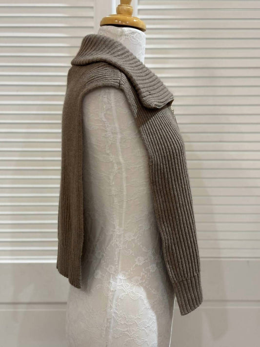 Renuar - Women's Knit Dickie Quarter Zip Vest