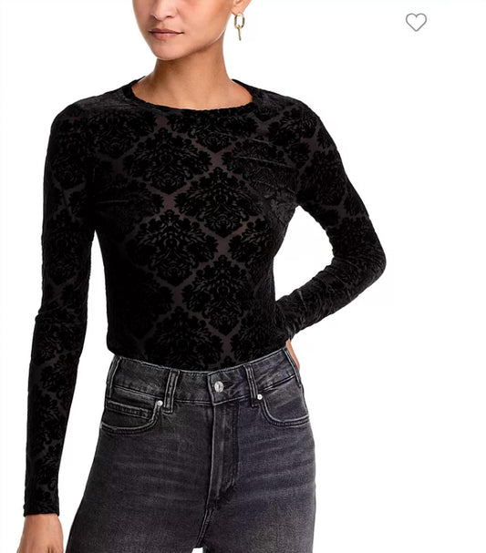 Paige - Chelle Velvet Burnout Long Sleeve