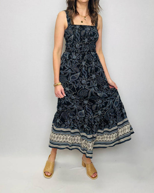 Tribal - Sleeveless Dress W/Ruching