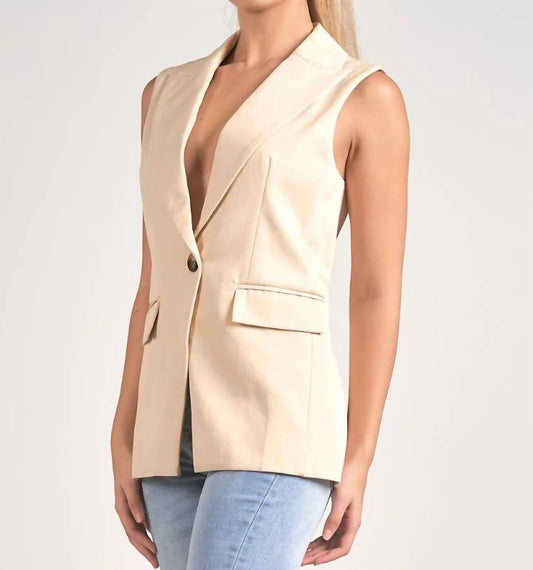 Elan - Long With Lapel Vest
