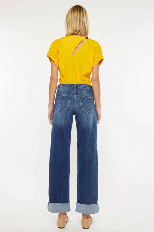 Kancan - High Rise Wide Leg Jeans