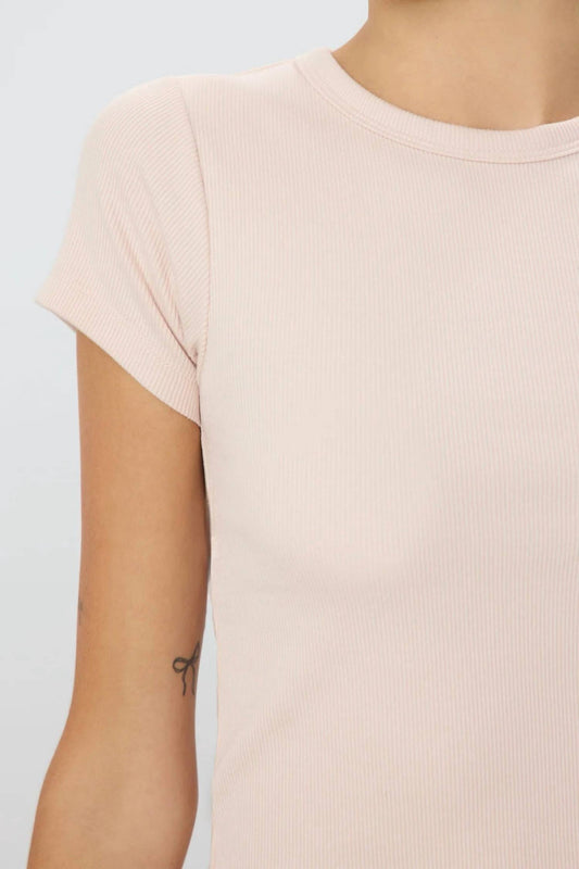 Eterne - Short Sleeve Ribbed Baby Tee