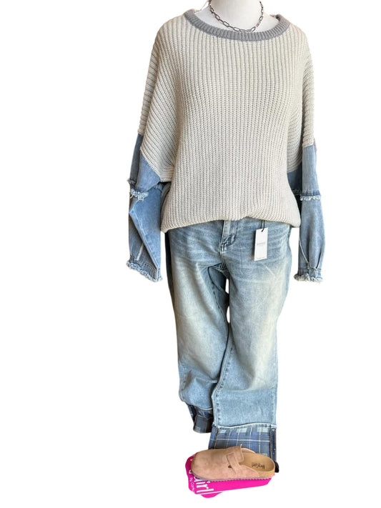 Adora - Women's Sweater Denim Dreams