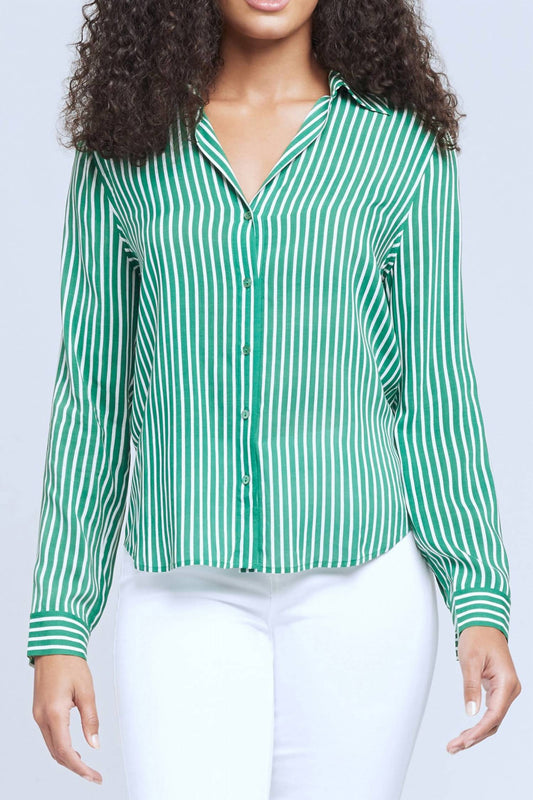 L'Agence - Holly Button Down Blouse