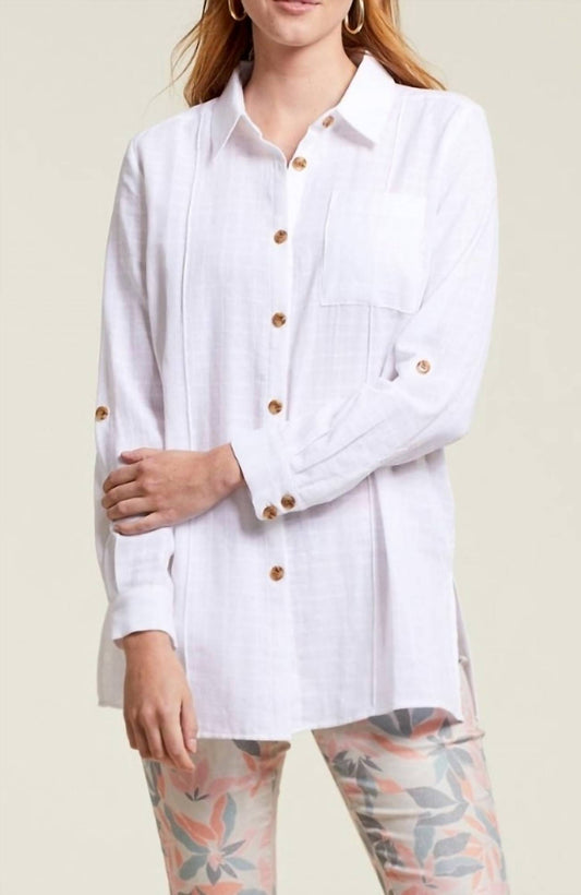 Tribal - Rolled Long Sleeve Tunic