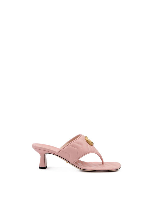 Gucci - Women's Nappa Charlotte Leather Sandals