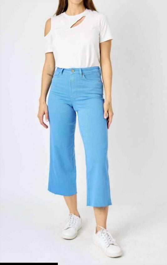 Judy Blue - Tummy Control Crop Wide Leg Pants