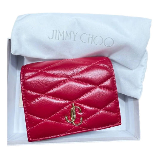 Jimmy Choo - Women's Farone Leather Card Case Folding Wallet
