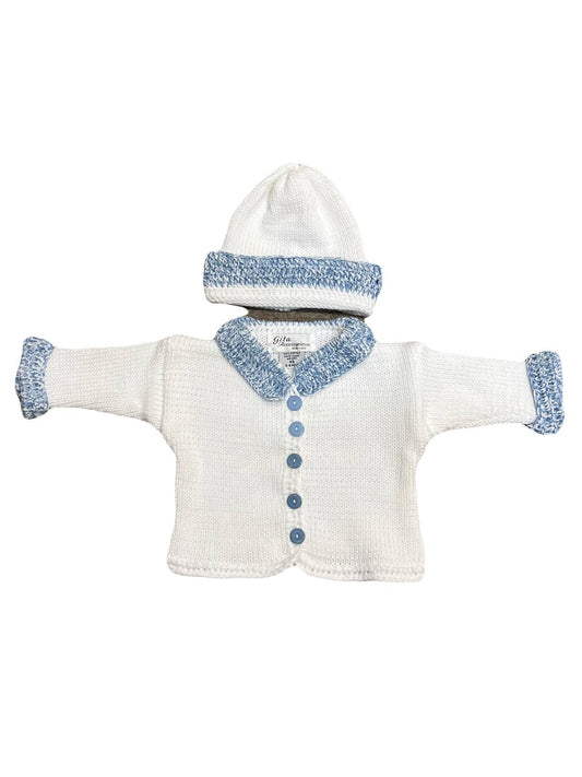 Gita - Boy's 2pc Sweater With Collar & Cuff