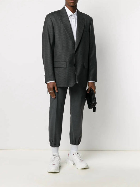 Valentino - Print Single Breasted Blazer