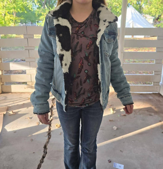 Rock & Roll Denim - Denim Reversible Shurpa Jacket