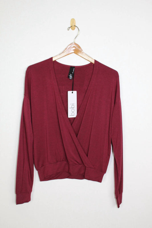 Bobi - Women's Drop Sleeve Surplice Top