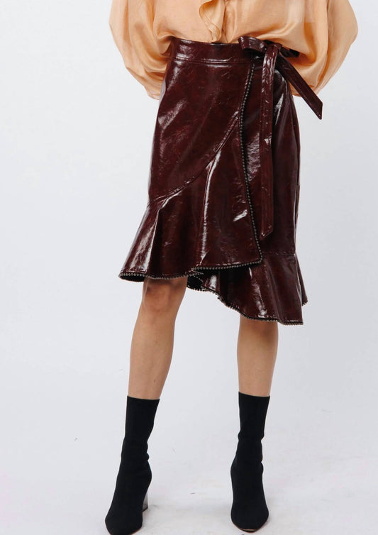 Ciebon - Gimela Vegan Leather Skirt