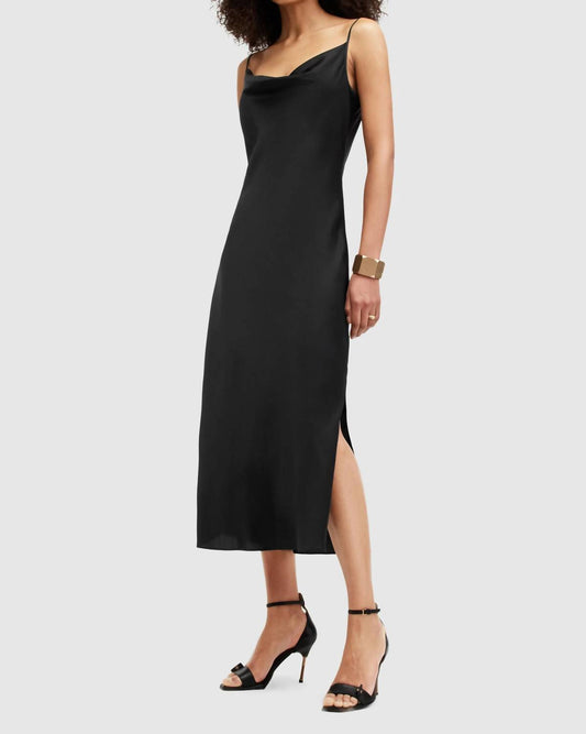 Allsaints - Hadley Cowl Neck Midi Slip Dress