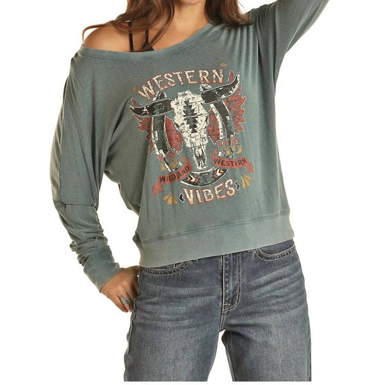 Rock & Roll Cowgirl - Western Vibes Graphic Tees