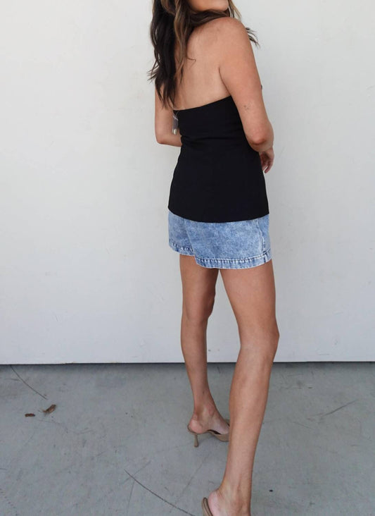 Olivaceous - V-neck Halter Top