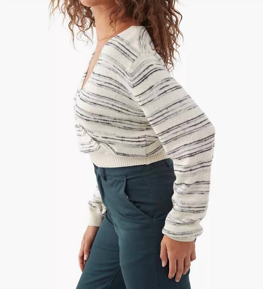 O'Neill - Seaside Striped Cropped Wrap Sweater