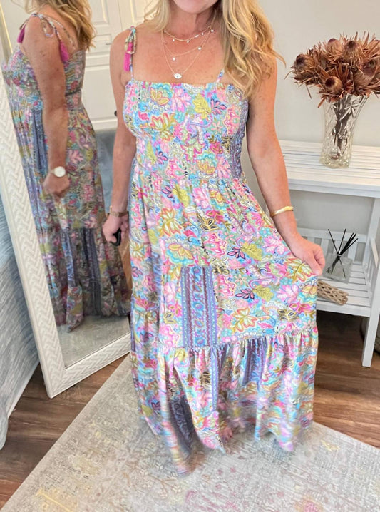 Smocked Floral Maxi Dress