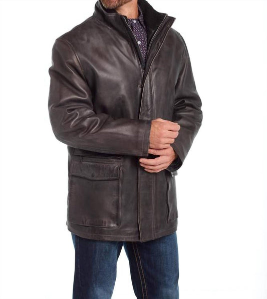 Cripple Creek - Black Leather Mens Concea