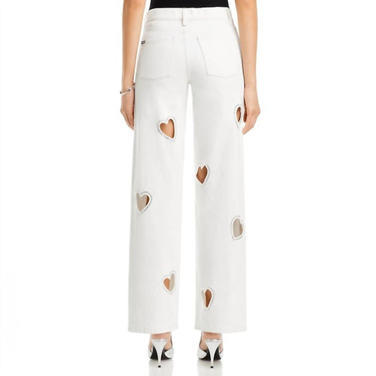 Alice + Olivia - Heart Cutout Rhinestone Jeans
