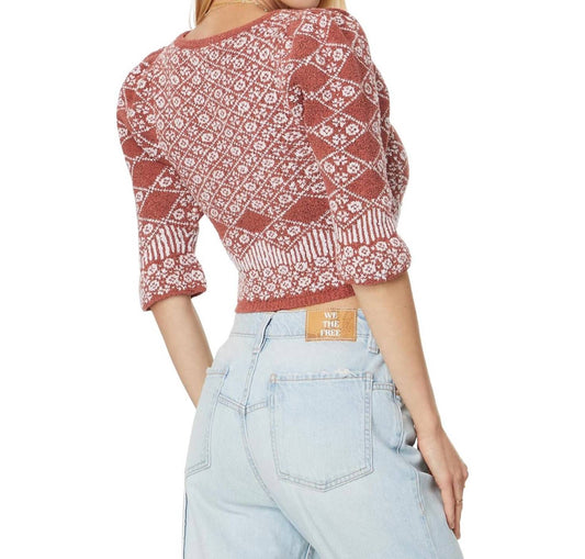 Free People - Geometric Floral Cardigan