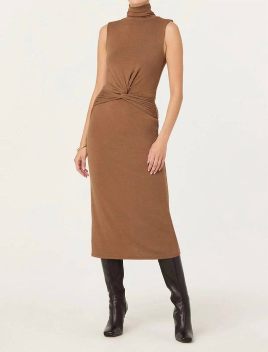 Astr - Riana Turtleneck Twist Front Dress