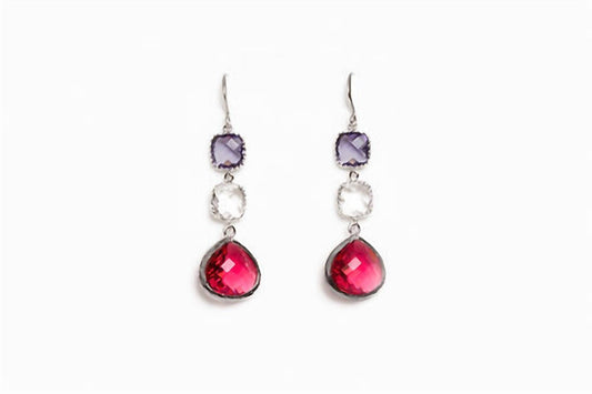 Avenue Chic - Women's Three Drop Earrings