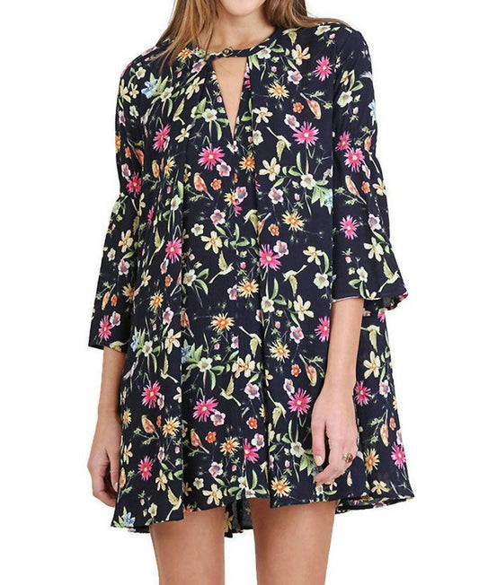 Umgee - Floral Keyhole Dress