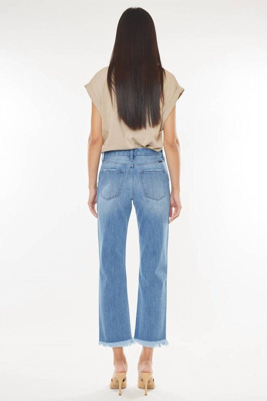 Kancan - High Rise Straight Leg Jeans