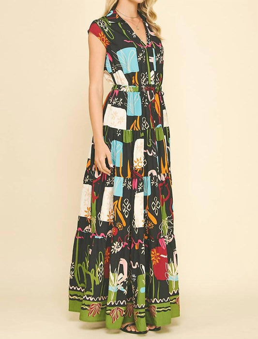 Pinch - Printed Tiered Maxi Dress
