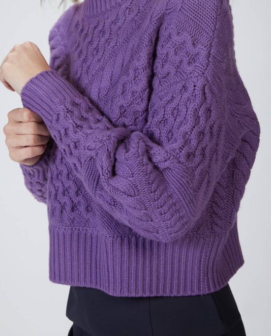 CABLE CREWNECK SWEATER