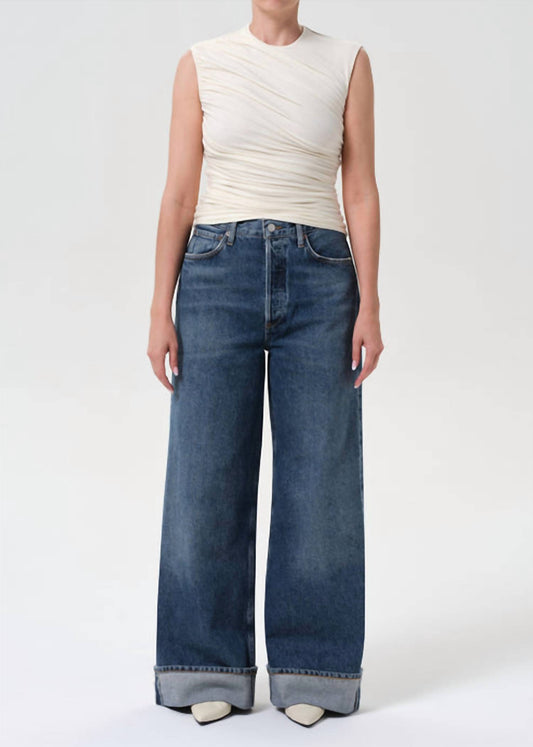 Agolde - Dame High Rise Wide Leg Petite Jeans