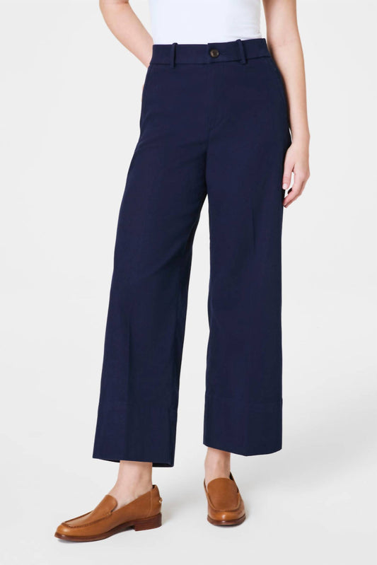Spanx - Stretch Twill Crop Wide Leg Trouser