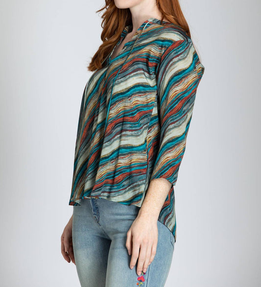 V Neck With Tassel Tie