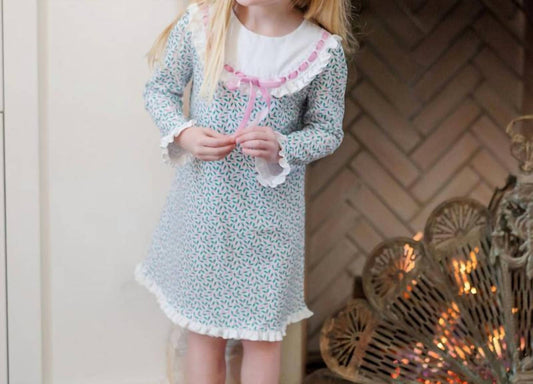 Lila + Hayes - Girls Emersyn Lace Trim Dress