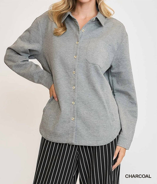 Umgee - Oversized Shirt Jacket