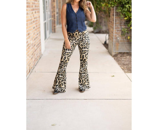 Julia Rose - The Francesca Leopard Super Flare Leggings