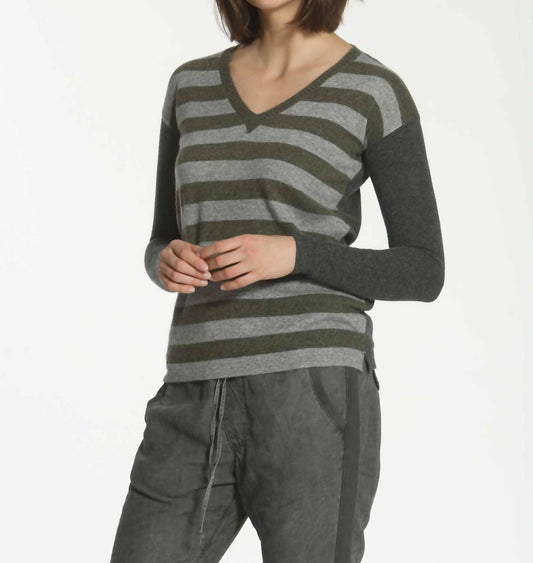 Label+Thread - Women's Luxe Stripe V-neck