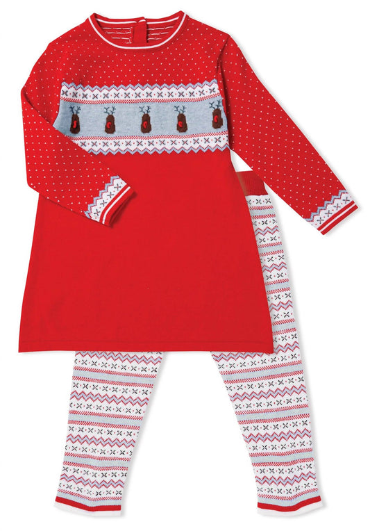 Angel Dear - Girls Pom Pom Tunic and Legging