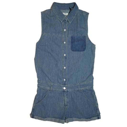 Rag & Bone - Denim Collared Romper