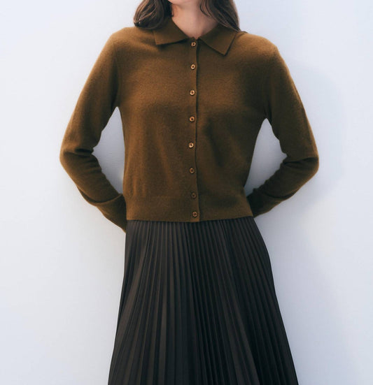 White + Warren - Cashmere Collared Cardigan