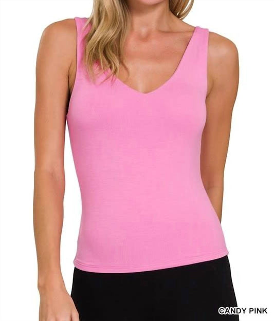 42Pops - Double Layered V-neck Tank Top
