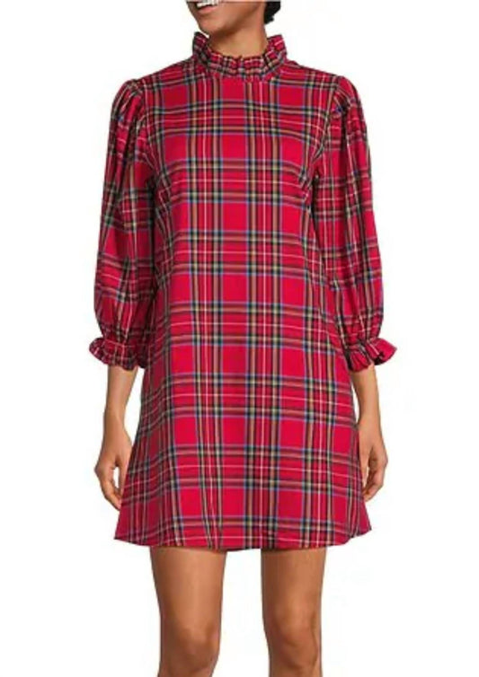 J.Marie - Long Sleeve Bow Mini Dress