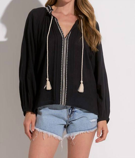 Elan - Boho Babe Tassle Top