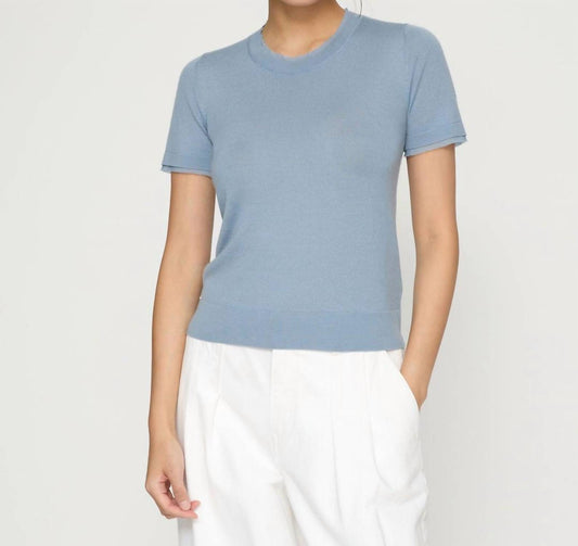 Lafayette 148 - Fine Gauge Cashmere & Silk Chiffon Trim Sweater