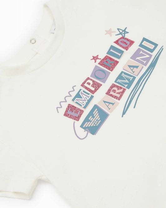 Armani - Baby Girl T Shirt Colorful Logo Graphic