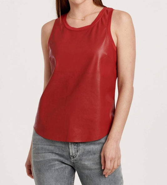 Another Love - CARMELA FAUX LEATHER TANK