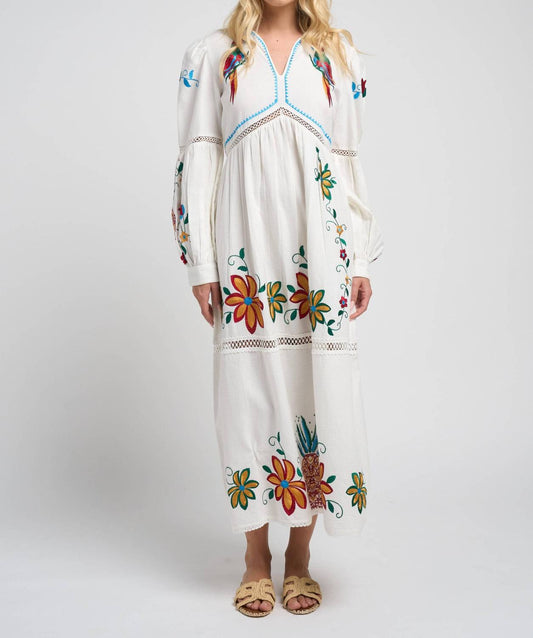 Guadalupe Design - Sofia Parrot Midi Dress