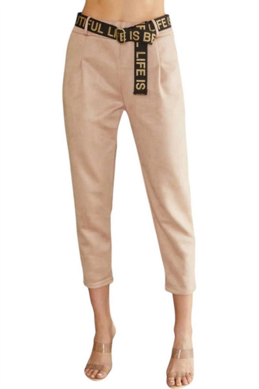 Venti6 - Renata Darted Pants With Belt
