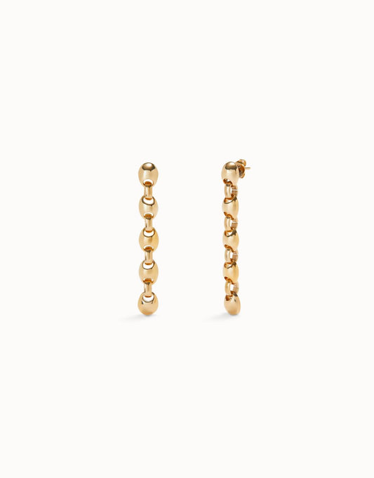 Unode50 - Drop Earrings With Bead Shaped Links